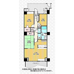 アイムふじみ野タワー西館 3LDKの間取図画像