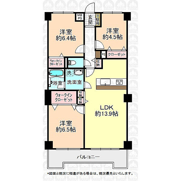 間取りを拡大表示