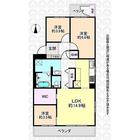 間取り 西国分寺史跡通り住宅4号棟 2階/-