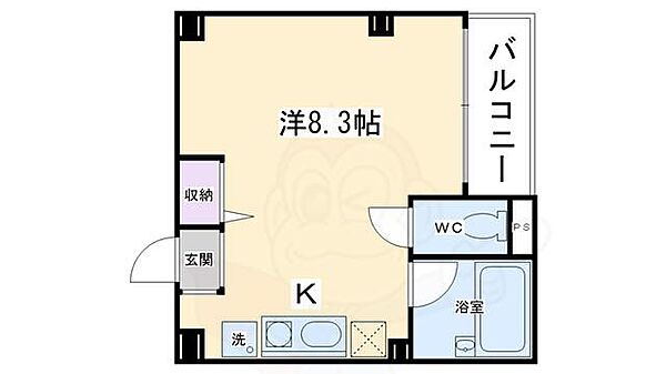 Ｓｔａｂｌｅ万寿寺 ｜京都府京都市下京区万寿寺通高倉東入官社殿町(賃貸マンション1K・4階・23.00㎡)の写真 その2