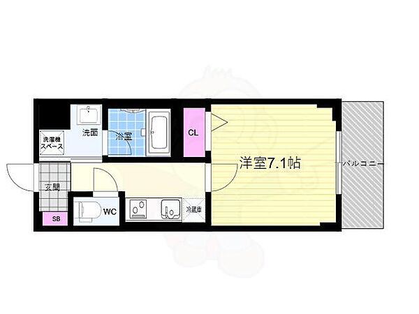 ベラジオ雅び京都円町II 302｜京都府京都市中京区西ノ京伯楽町(賃貸マンション1K・3階・24.64㎡)の写真 その2