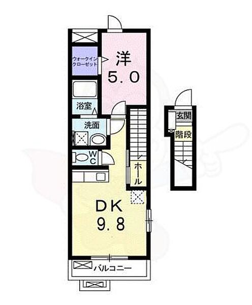 フランガーデン ｜京都府京都市右京区太秦堀池町(賃貸アパート1LDK・2階・38.73㎡)の写真 その2