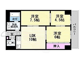 京都府京都市下京区綾小路通室町西入善長寺町（賃貸マンション3LDK・4階・54.55㎡） その2