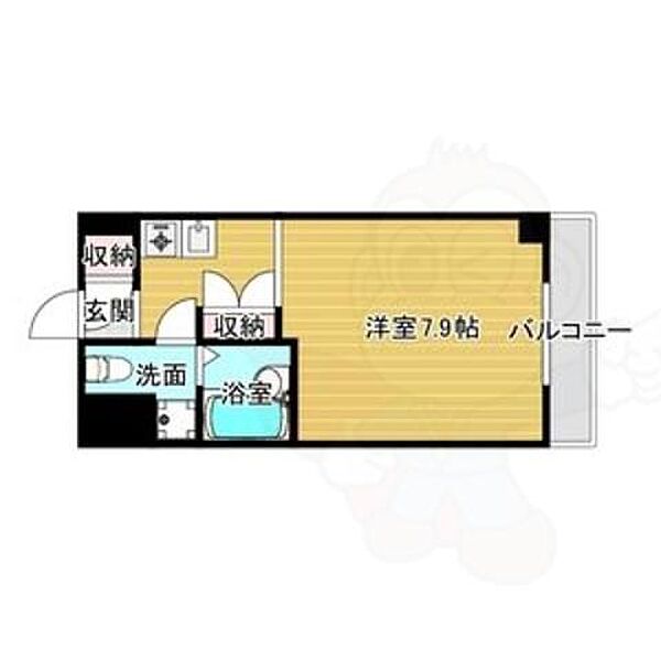 高辻ロイヤルフラッツ 707｜京都府京都市右京区西院月双町(賃貸マンション1K・7階・23.94㎡)の写真 その2