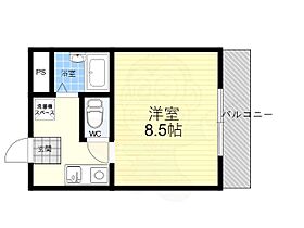 京都府京都市中京区三条通堀川西入橋西町（賃貸マンション1K・4階・24.00㎡） その2