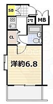 京都府京都市東山区東大路松原上る４丁目毘沙門町（賃貸マンション1K・5階・21.00㎡） その2