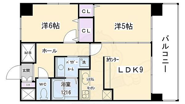 ＨＦ四条河原町レジデンス 1207｜京都府京都市下京区寺町通綾小路下る中之町(賃貸マンション2LDK・12階・49.80㎡)の写真 その2