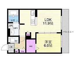 京都府京都市上京区七本松通下長者町下る三番町（賃貸アパート1LDK・2階・45.65㎡） その2