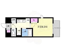 京都府京都市右京区西院坤町（賃貸マンション1K・2階・21.87㎡） その2