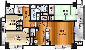 サーパス北山 302 ｜ 京都府京都市北区大宮南山ノ前町（賃貸マンション3LDK・3階・73.82㎡） その2