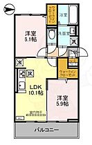 京都府京都市左京区一乗寺宮ノ東町（賃貸アパート2LDK・1階・52.96㎡） その2