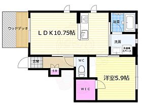 京都府京都市右京区西京極西川町（賃貸マンション1LDK・1階・42.54㎡） その2