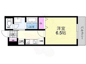 京都府京都市下京区七条通烏丸西入東境町（賃貸マンション1K・4階・24.48㎡） その2