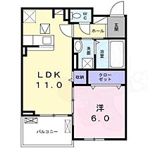 グランクレスタ2  ｜ 京都府京都市南区久世殿城町（賃貸アパート1LDK・1階・42.60㎡） その2