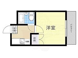 さくらマンション 3階1Kの間取り