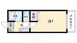 メゾンハウス3 1Kの間取図画像