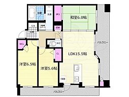 パデシオン六角堀川東 3LDKの間取図画像