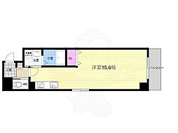 リンツ御池 1Kの間取図画像