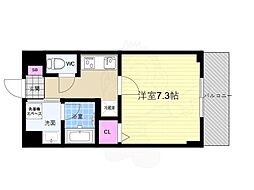 ベラジオ雅び烏丸十条2 1Kの間取図画像