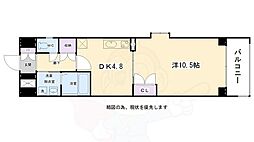 ベラジオ富小路 1DKの間取図画像