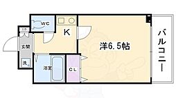 プレサンス京都二条城前 1Kの間取図画像