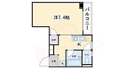 stable万寿寺 1Kの間取図画像