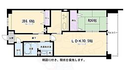 エミネンスコート 2LDKの間取図画像
