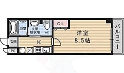 フラッティK&S 1Kの間取図画像