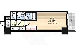 ベラジオ京都洛南グルーブ 1Kの間取図画像