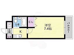 ルミネスプラザ 1Kの間取図画像
