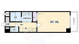カーサ5 1Kの間取図画像