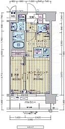 プレサンスTHEKYOTO粋都 1LDKの間取図画像