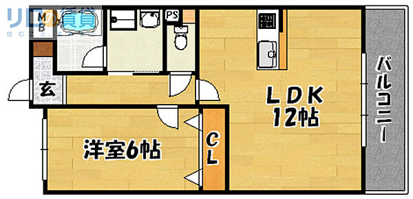 大阪府大阪市東淀川区瑞光2丁目(賃貸マンション1LDK・2階・44.18㎡)の写真 その2