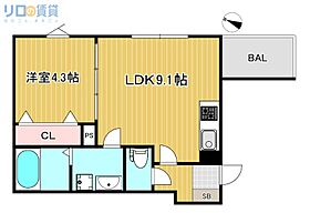 大阪府大阪市東淀川区上新庄3丁目（賃貸アパート1LDK・3階・33.46㎡） その2