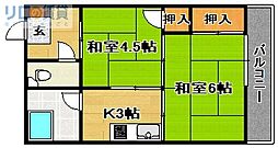 新菅原マンション 2Kの間取図画像