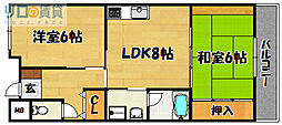 ダフゴアネックス 2LDKの間取図画像