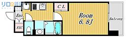 Luxe新大阪VI 1Kの間取図画像