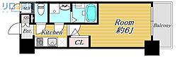 エスリード新大阪ザ・プレミアWEST 1Kの間取図画像