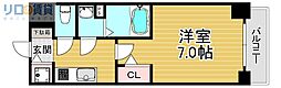 S-RESIDENCE上新庄beat 1Kの間取図画像