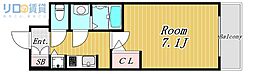 S-RESIDENCE新大阪駅前 1Kの間取図画像