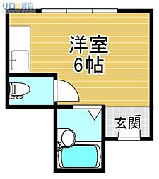 アイプラス2 ワンルームの間取図画像