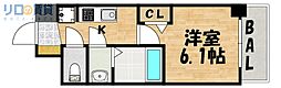 ArtizA新大阪D.C. 1Kの間取図画像
