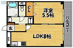 メゾン・ド・プルミエ 1LDKの間取図画像