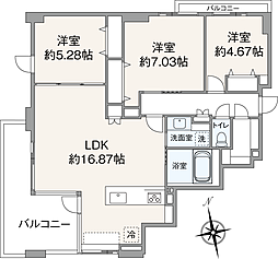 間取図画像 3LDK