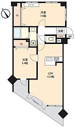 アドリーム梅島 2LDKの間取図画像