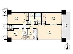 間取図画像 3LDK