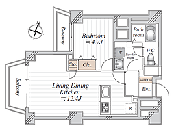 間取図画像 1LDK