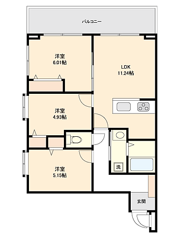 間取り センチュリー行徳 3階/-
