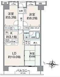 間取図画像 3LDK