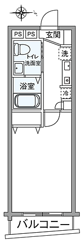 間取り グリーンクロス西中延 4階/-